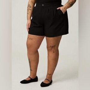 Torrid plus size “city shorts” suit shorts Black